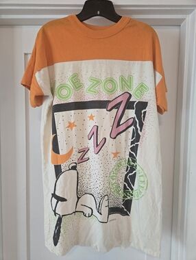 50's Vintage Snoopy graphic Night Shirt By Flirts